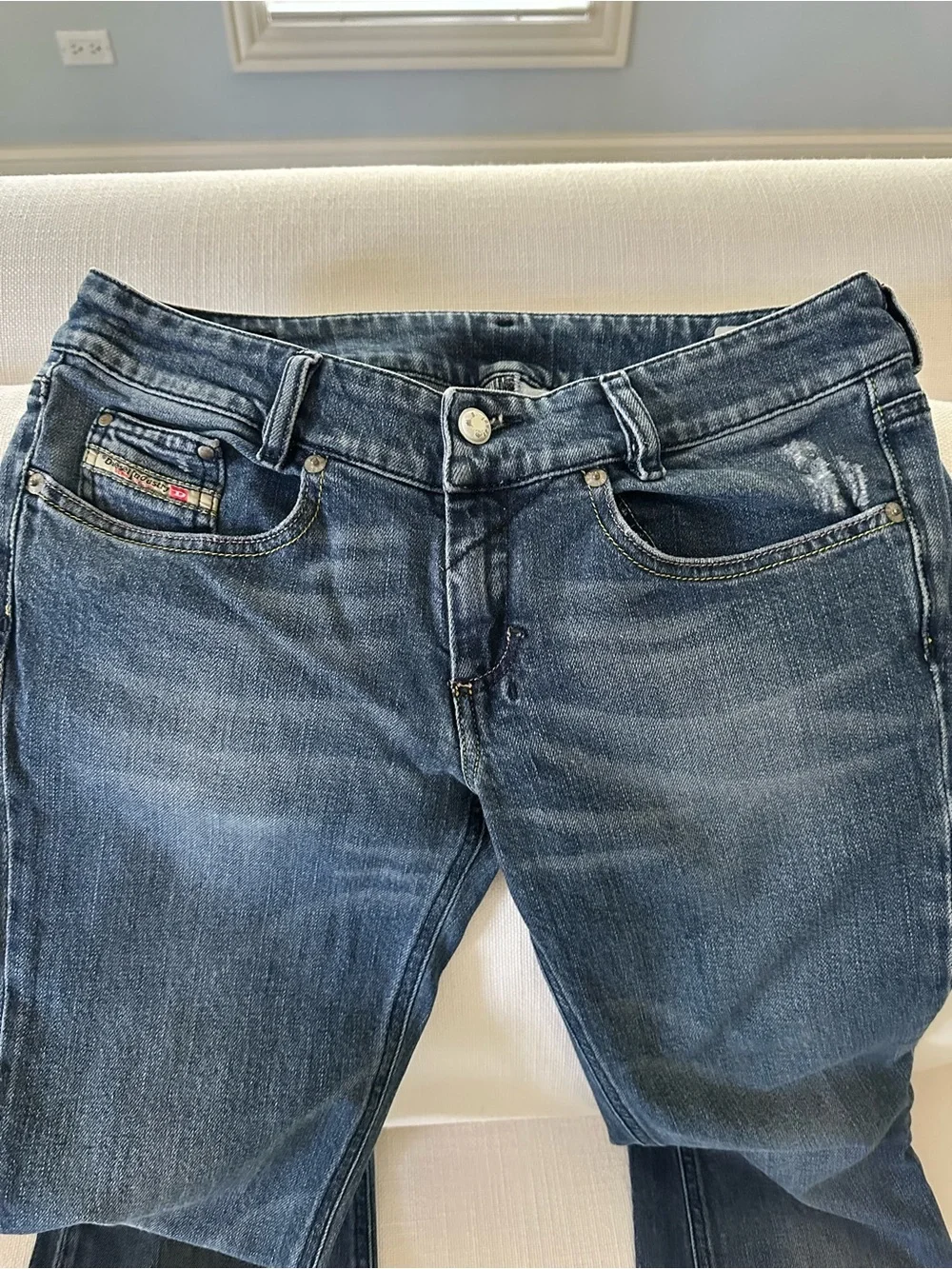 Diesel Women's Flared Jeans in Medium Blue Wash